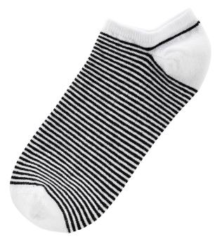 Preview: 6 Paar TippTexx 24 Damen Sneakersocken Black & White